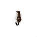 Rustic Cast Iron Dog Hook / Brown