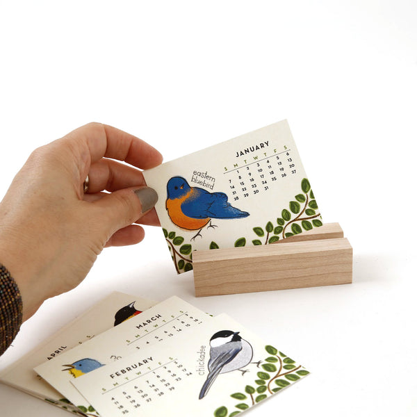 2024 Favorite Story Mini Desk Calendar / Birds