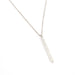 Hammered Minimal Stick Necklace / Sterling