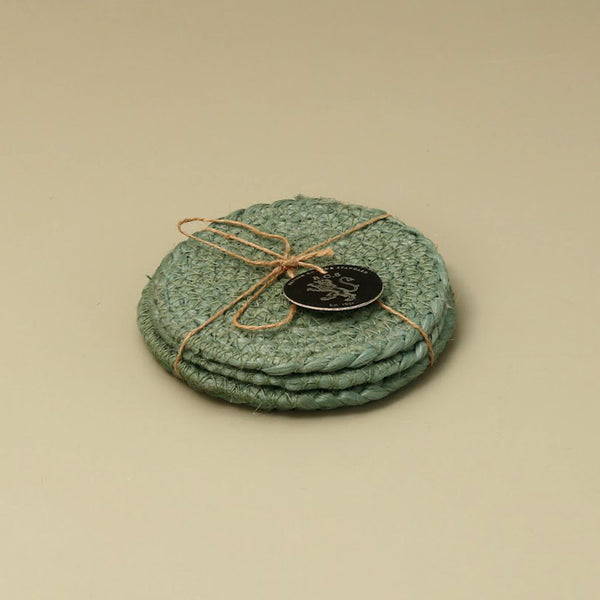 Jute Coasters 4pc / Mint
