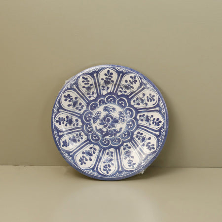 Caspari Paper Salad & Dessert Plates / Indigo Garden