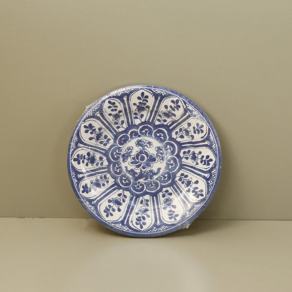 Caspari Paper Salad & Dessert Plates / Indigo Garden