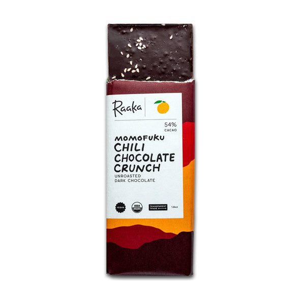 Raaka & Momofuku Chocolate Bar / Chili Chocolate Crunch