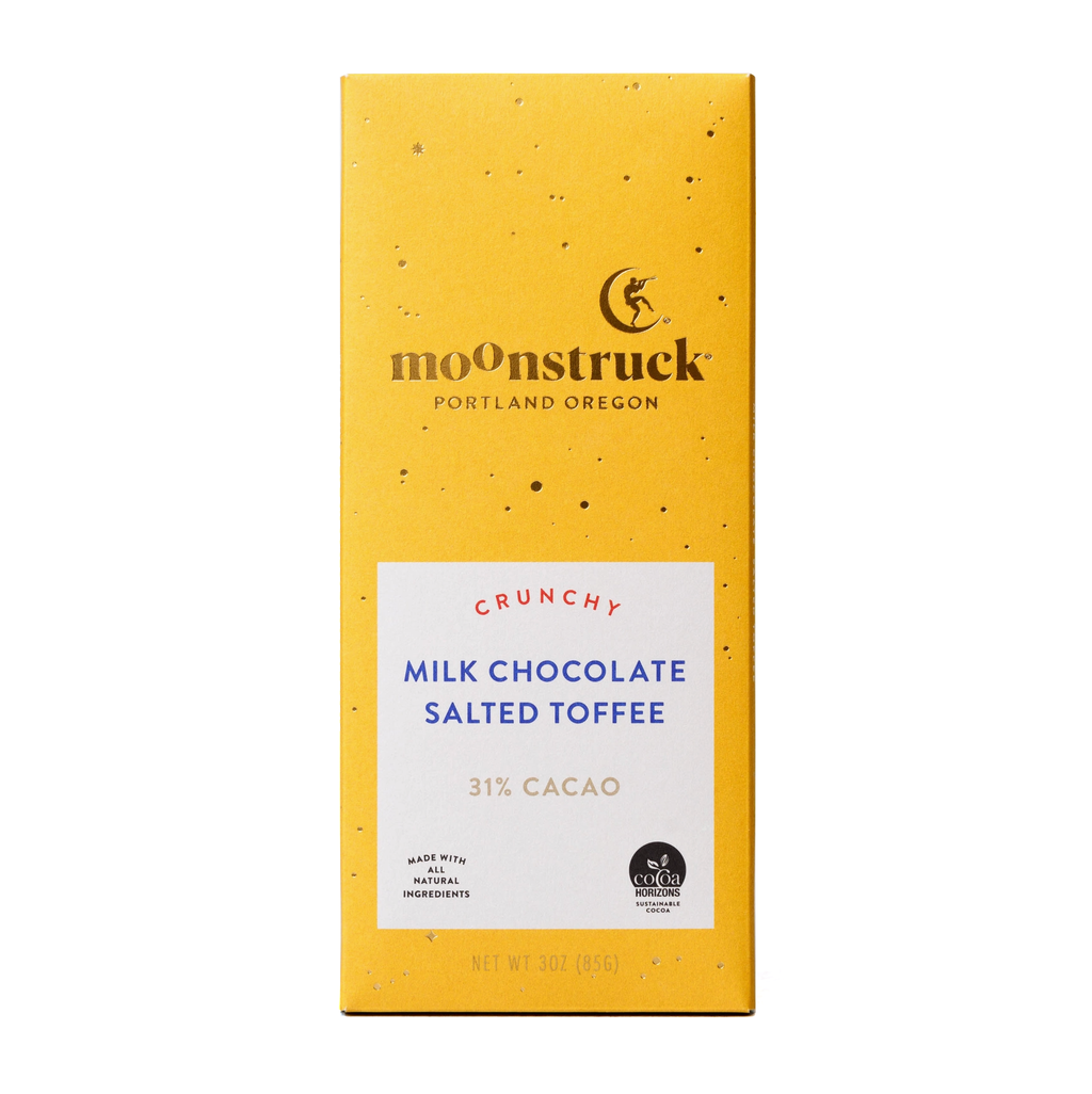 Moonstruck Chocolate / Crunchy Milk Chocolate Salted Toffee