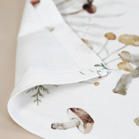 Wild Mushrooms Table Runner / 15" x 72"