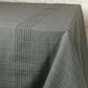 Hand Woven Heavyweight Cotton Table Cloth / Mushroom