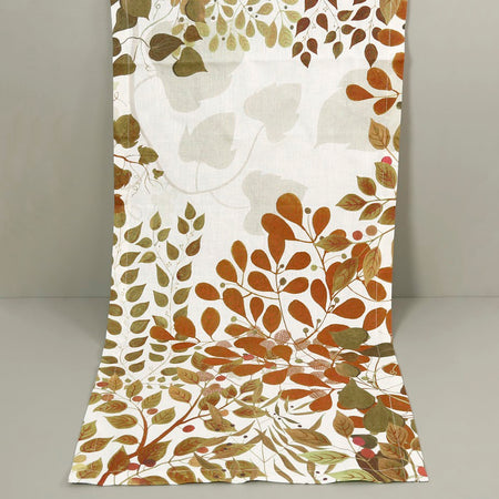 Linen Table Runner / Foliage 19" x 58"