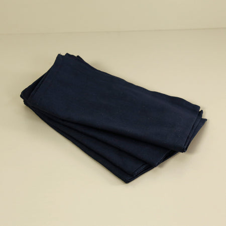 Navy Cotton Napkins / 4pc