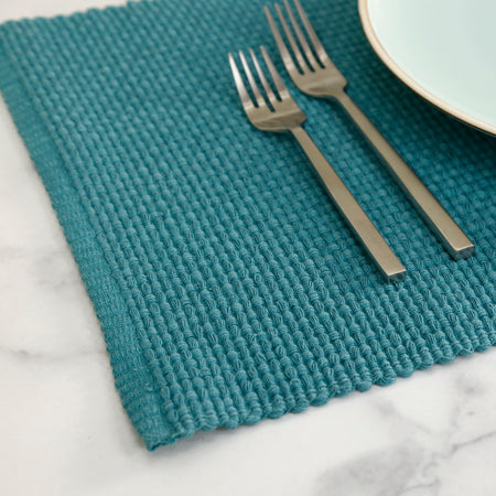 Homespun Solid Placemat / Baltic Blue