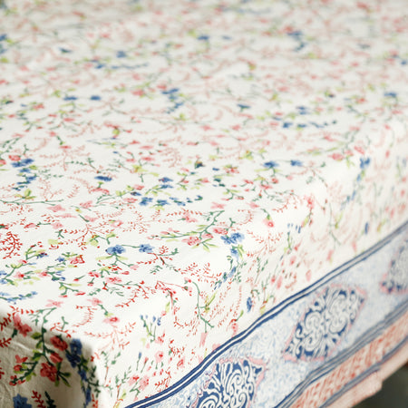 Royal Botanic Block Print Tablecloth