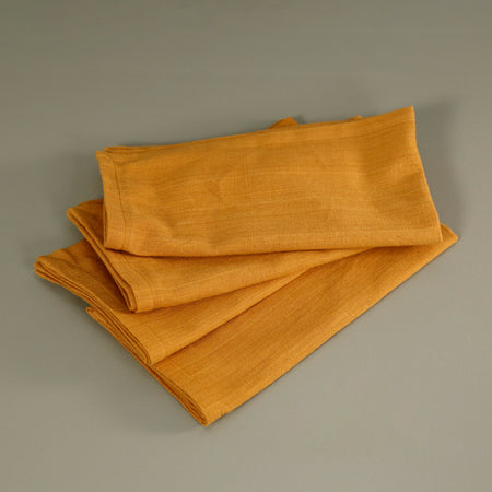 Golden Cotton Napkins / 4pc