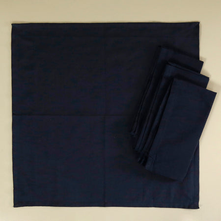 Navy Cotton Napkins / 4pc