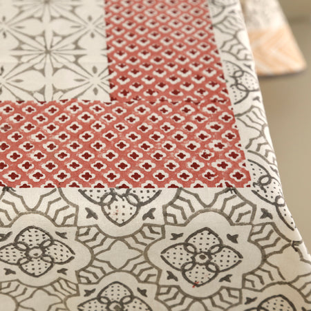 Porto Tile Block Print Tablecloth