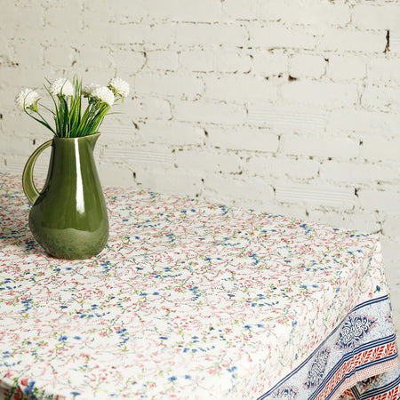 Royal Botanic Block Print Tablecloth