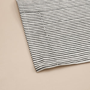 Block Print Placemat / Striped Black & Natural