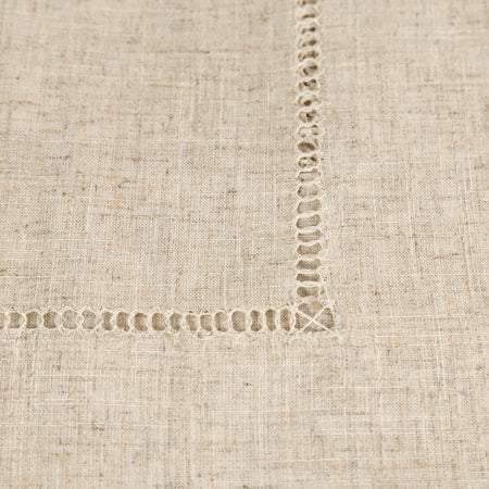 Hemstitch Natural Tablecloth