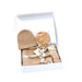 Luxe Organic Cotton Knit Blanket & Hat Set / Oatmeal