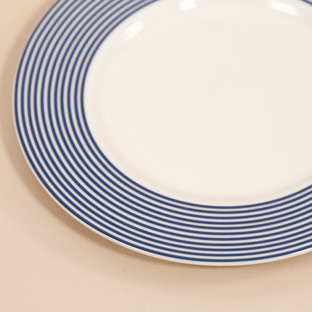 Caskata Salad Plate / Newport Stripe Blue