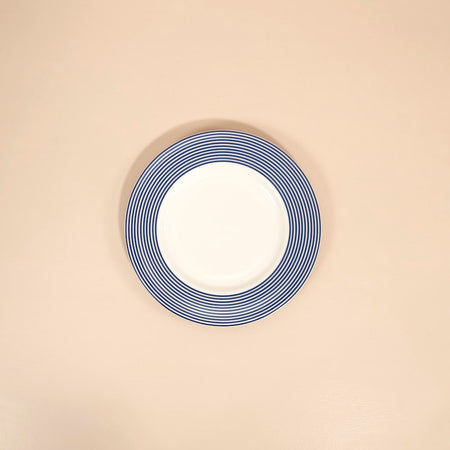 Caskata Salad Plate / Newport Stripe Blue