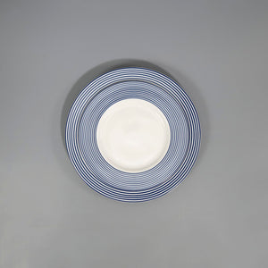 Caskata Salad Plate / Newport Stripe Blue