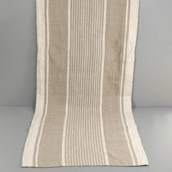 Linen Table Runners / White Stripes