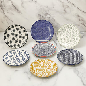 Pattern Appetizer Plate / Blue Floral