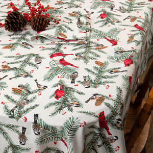 Birds & Boughs Cotton Tablecloth