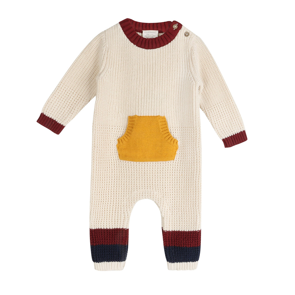 Oliver Chunky Knit Baby Jumpsuit