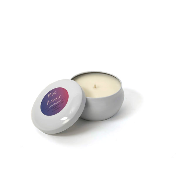 Lilac Flower Essential Oil Candle / 10oz Tin
