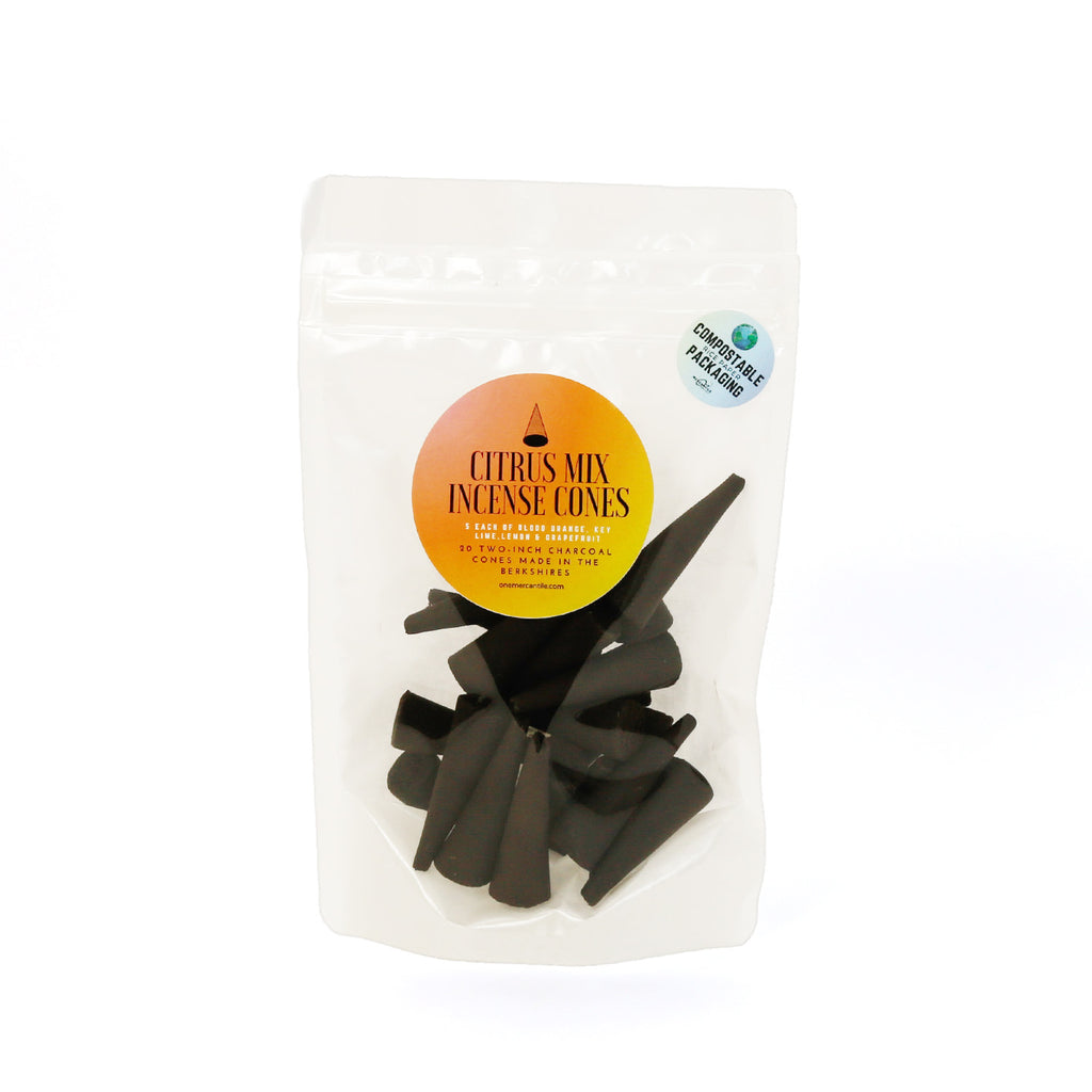 Essential Oil Incense Cones / Citrus Mix 20pcs