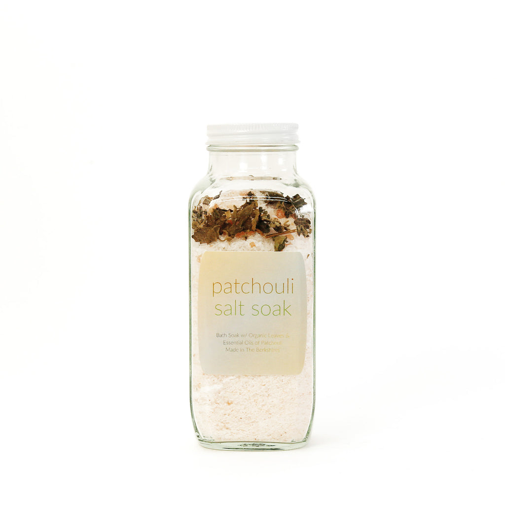 Essential Oil Bath Salt Soak Bottle / Patchouli