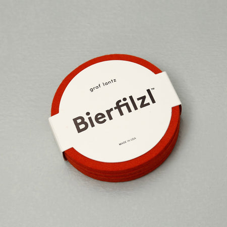 Graf Lantz Round Coaster 4pc Pack / Orange