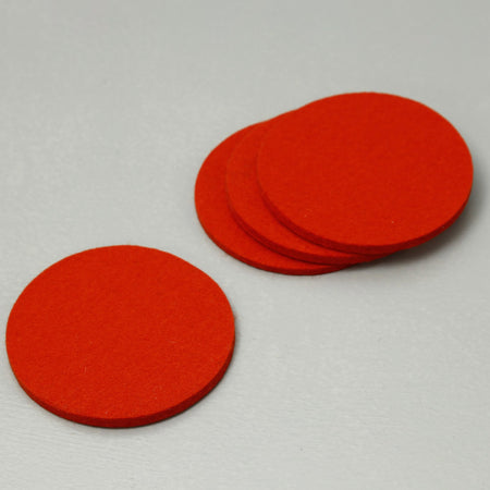 Graf Lantz Round Coaster 4pc Pack / Orange