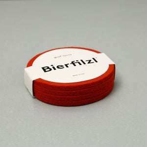 Graf Lantz Round Coaster 4pc Pack / Orange