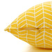 Outdoor Square Pillow / Yellow Geometric