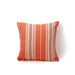 Outdoor Square Pillow / French Striped Orange