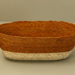 Makaua Palm Leaf Oval Bread Basket / Trigo