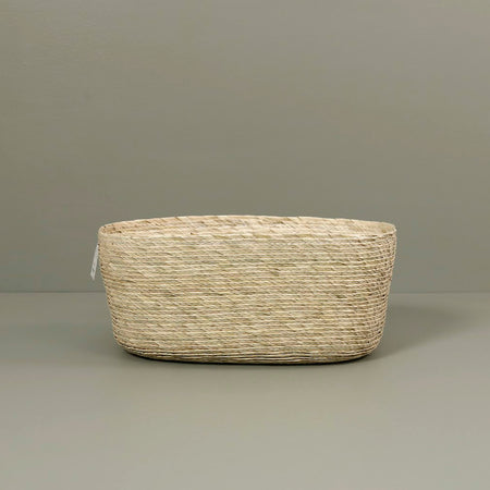 Makaua Palm Leaf Oval Bread Basket / Natural