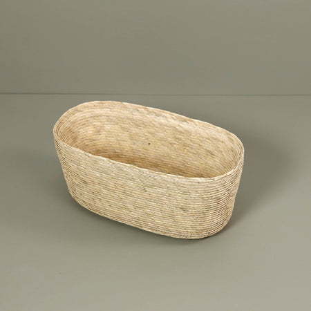 Makaua Palm Leaf Oval Bread Basket / Natural