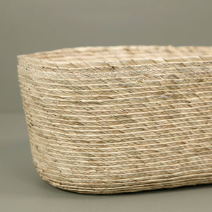 Makaua Palm Leaf Oval Bread Basket / Natural