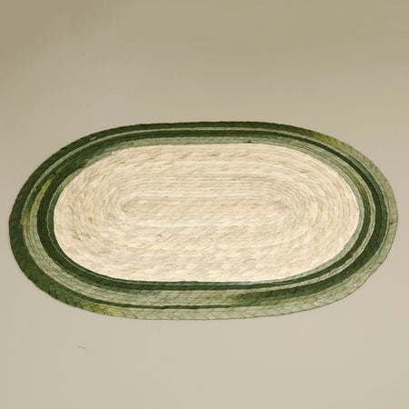 Palm Oval Placemat / Zebra Cactus