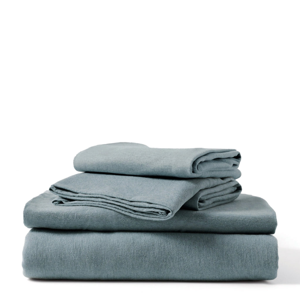 Pact Organic Tee Jersey Sheet Set / Smoke Heather