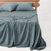 Pact Organic Tee Jersey Sheet Set / Smoke Heather