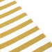 Tissue Paper Sheets / Painted Stripe Gold