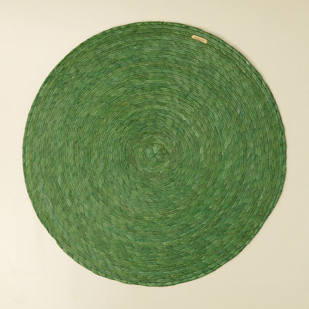 Palm Round Placemat / Kelly Green