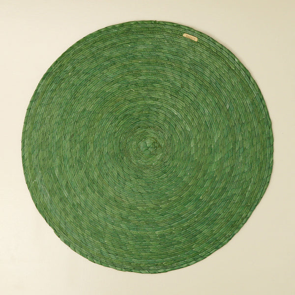 Palm Round Placemat / Kelly Green