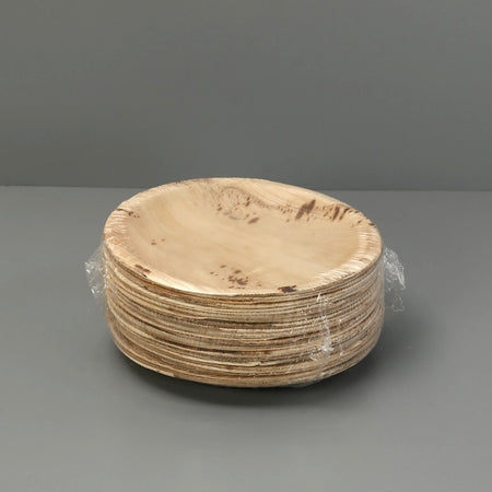 Palm Leaf 8" Salad Plates / 25pc Pack
