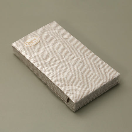 Caspari Paper Guest Napkins / Jute Flax