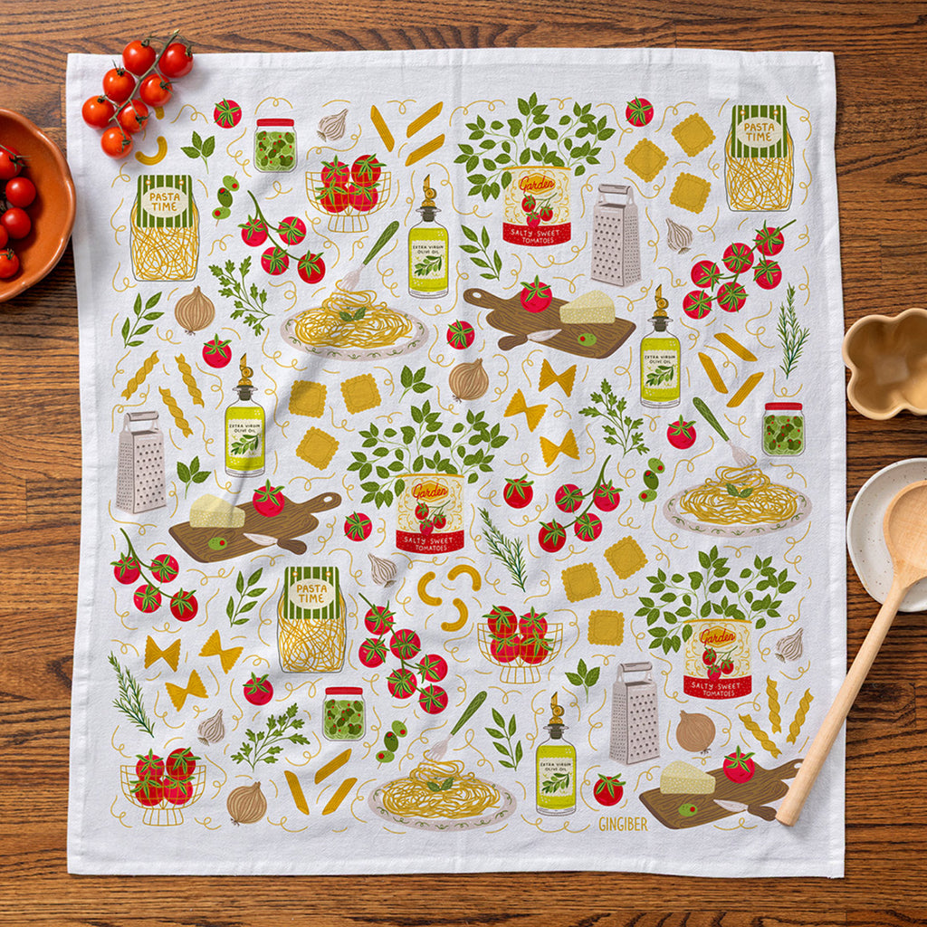 Gingiber Tea Towel / Pasta Night