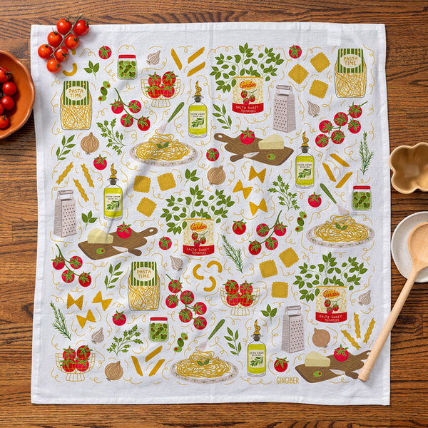 Gingiber Tea Towel / Pasta Night